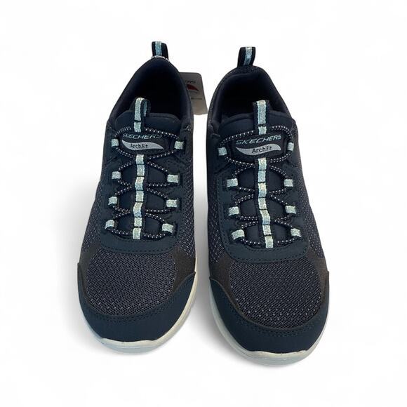 Skechers Arch Fit Refine 2.0 Sentiment Sneakers – Women’s 6.5 Navy/Aqua - Picture 5 of 11